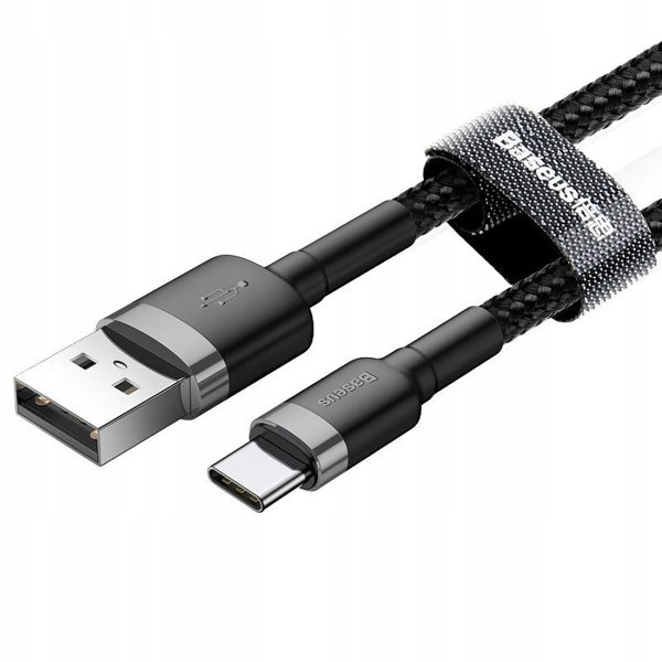 Halo usb -a pinuma kabelis - USB -C 2a 3m - melns