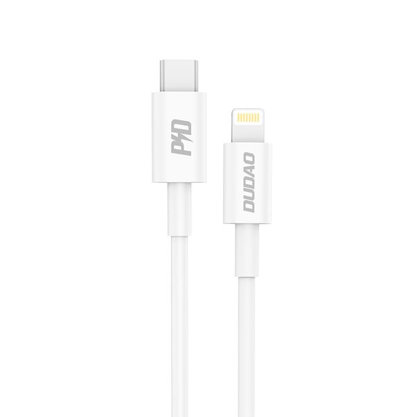 L6X USB -C kabeļa kabelis - iPhone Lightning Pd 20W 1M - balts