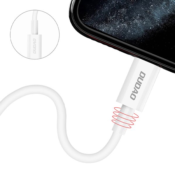 L6X USB -C kabeļa kabelis - iPhone Lightning Pd 20W 1M - balts