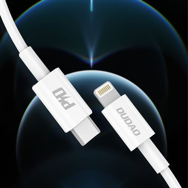 L6X USB -C kabeļa kabelis - iPhone Lightning Pd 20W 1M - balts