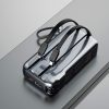 2in1 tīkla lādētājs uk ASV ES + PowerBank 1000MAH USB-C USB-A-GRAY