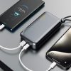 2in1 tīkla lādētājs uk ASV ES + PowerBank 1000MAH USB-C USB-A-GRAY