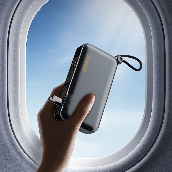 2in1 tīkla lādētājs uk ASV ES + PowerBank 1000MAH USB-C USB-A-GRAY