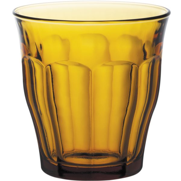 Glāze Duralex Picardie dzintara 250 ml apelsīnu - 6 gab.