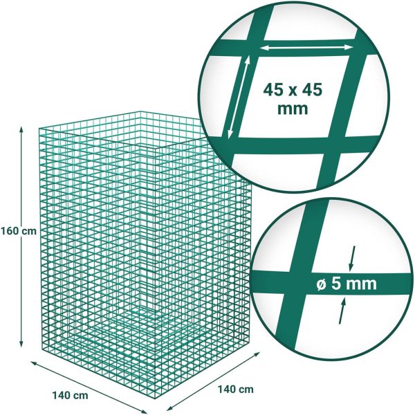 Siena acs ķīpās. Acu lapas 45 x 45 mm 140 x 140 x 160 cm