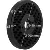 10280140-4 Matricas siets granulām Wie-PM-1000 AVG. 200 mm x 27 mm caurumi 3 mm