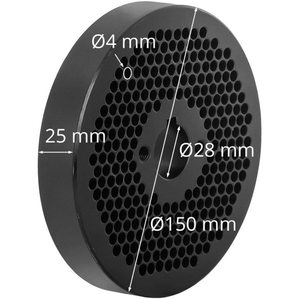 Matricas siets Wie-PM-2500 granulām. 150 mm x 25 mm caurumi 4 mm