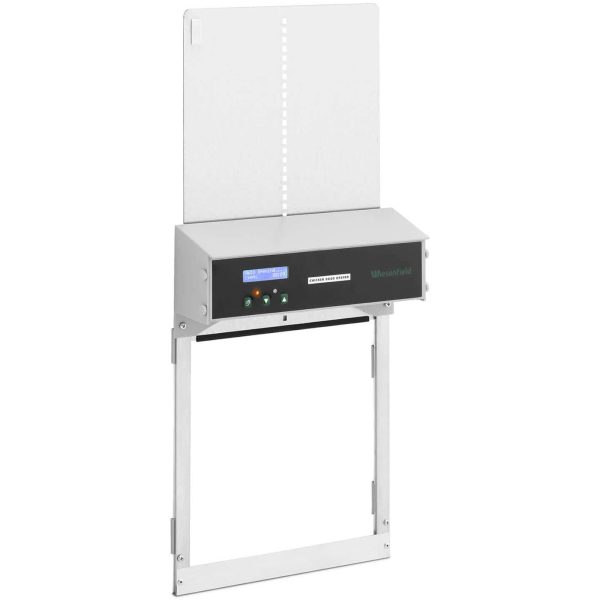 Automātiska durvju atloks vistu mājai ar 6 V LCD gaismas sensoru