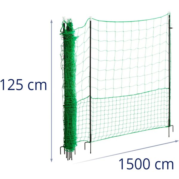 Režģa ferma, mājputnu vistu vaislas žogs 1,25 x 15 m