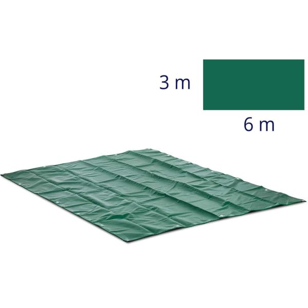 Pārklāšanas loksne brezentē ar PVC PVC sietu 650 g/m2 600 x 300 cm