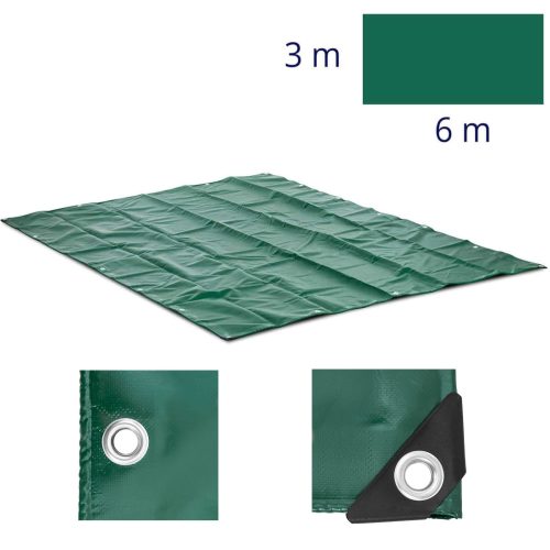 Pārklāšanas loksne brezentē ar PVC PVC sietu 650 g/m2 600 x 300 cm