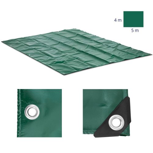 Pārklāšanas loksne brezentē ar PVC PVC sietu 650 g/m2 500 x 400 cm