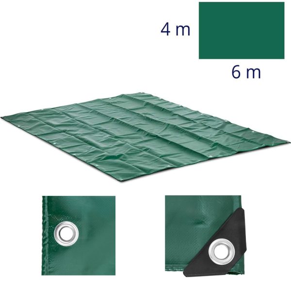 Pārklāšanas loksne brezentē ar PVC PVC acs 650 g/m2 600 x 400 cm