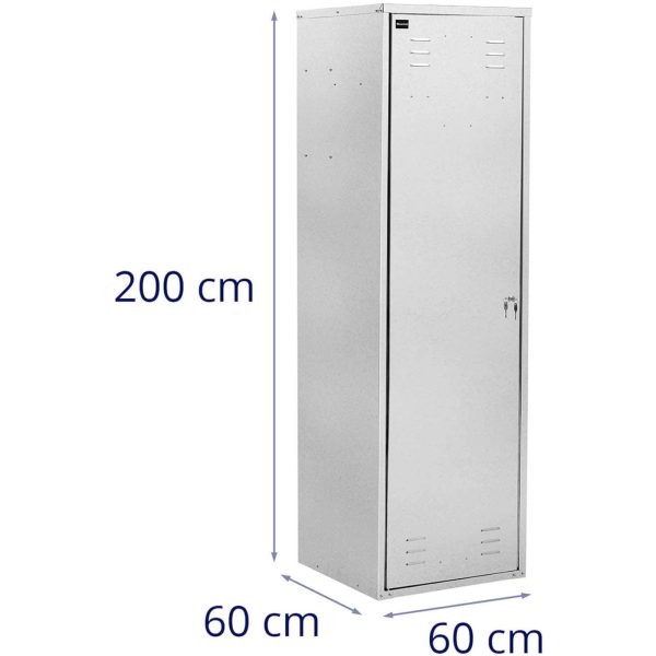 Seglu skapja izjādes aprīkojums, kas izgatavots no cinkota tērauda 60 x 60 x 200 cm