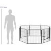 Sāpju papīra pescier kucēni ar vārtiem ar 81 cm 8 segmentiem augstumu