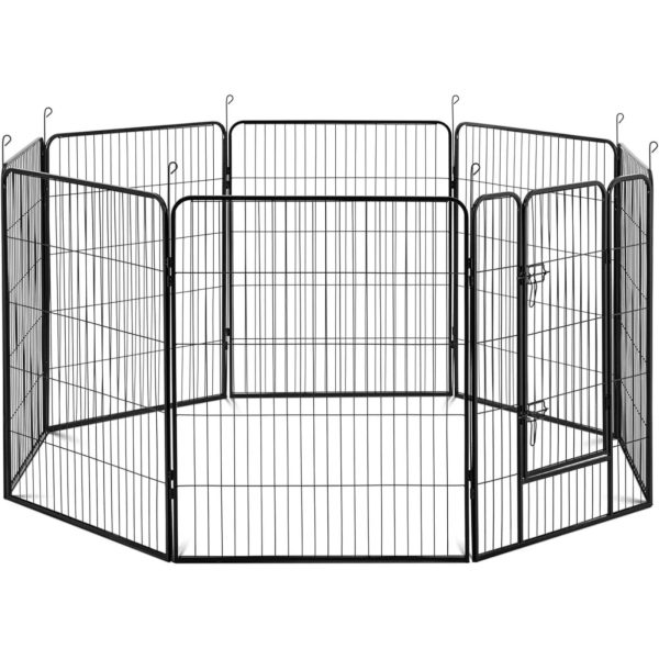 10280424-1 Playpen farrod przeciej kucēniem ar vārtiem ar augstumu 100 cm 8 segmentus