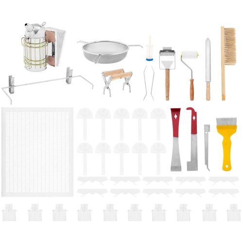 Biškopības instrumentu komplekts Chisel Gripper Grippers Trapa Sieve - 37 gab.