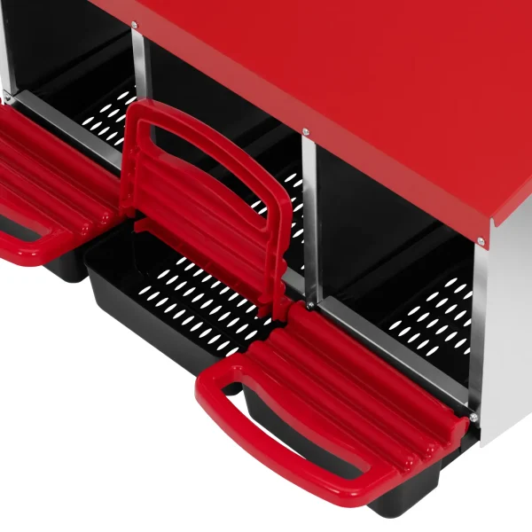 Ligzda cāļu sienas slāņiem 4 Chambers Steel 52 x 107,5 x 49 cm