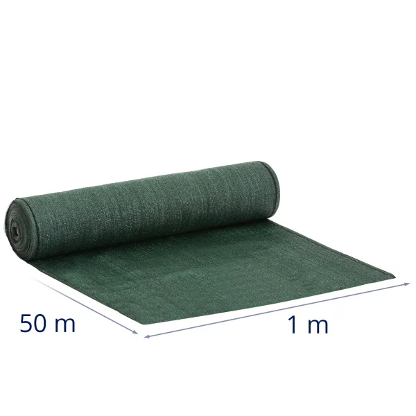 Ēnojuma acu maskēšana HDPE žogam 50 x 1 m 150 g/m2 - komplekts