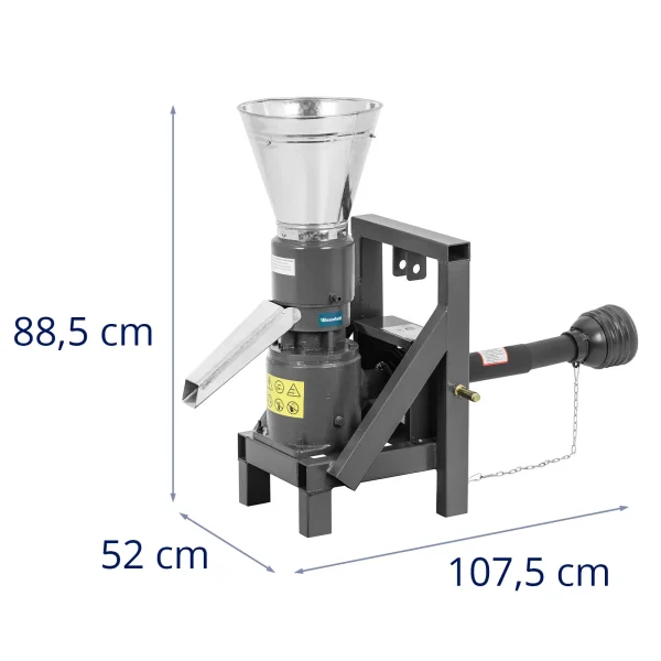 Kabliepreses prese granulu zāģu ražošanai. 150 mm 120 kg/h 12 ZS