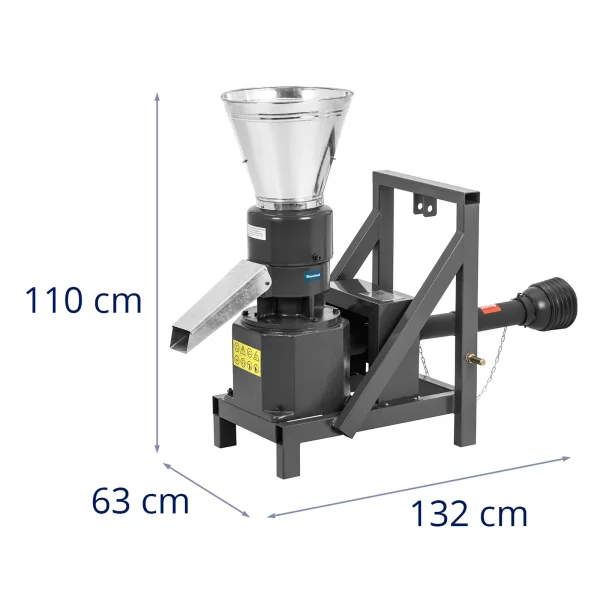 Kabliepreses prese granulu zāģu ražošanai. 230 mm 400 kg/h 28 ZS