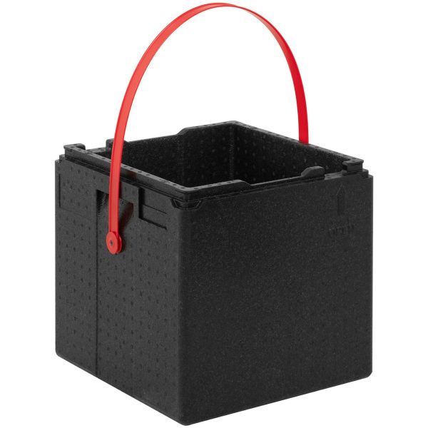 Termobox EPP Cambro konteiners picas 8. kastes pārvadāšanai 33x33x4cm sarkanā josta