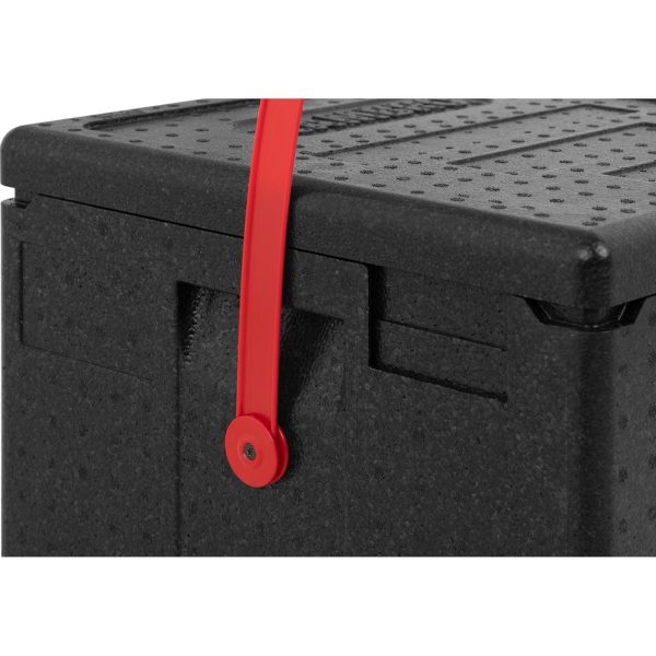 Termobox EPP Cambro konteiners picas 8. kastes pārvadāšanai 33x33x4cm sarkanā josta