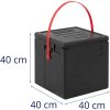 Termobox EPP Cambro konteiners picas 8. kastes pārvadāšanai 33x33x4cm sarkanā josta