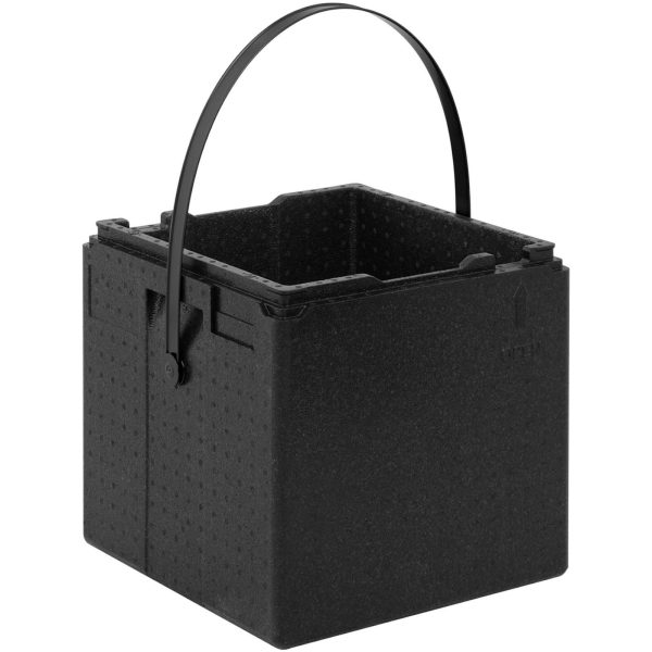 Termobox EPP Cambro konteiners picas 8. kastes pārvadāšanai 33x33x4cm melna josta