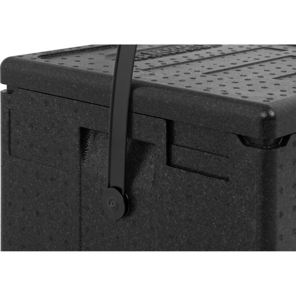 Termobox EPP Cambro konteiners picas 8. kastes pārvadāšanai 33x33x4cm melna josta