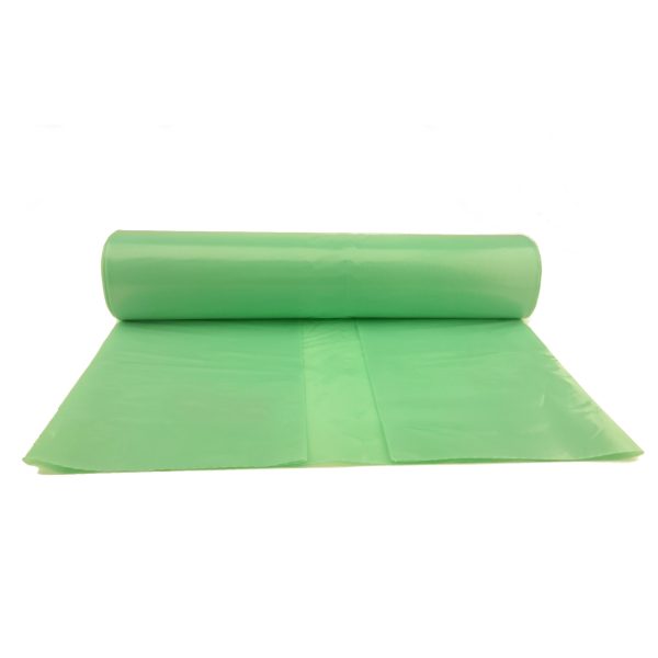 Atkritumu maisi, biezi, 50 mikronu, izturīgi, vienā rullī 25 gabali - zaļi, 120 l