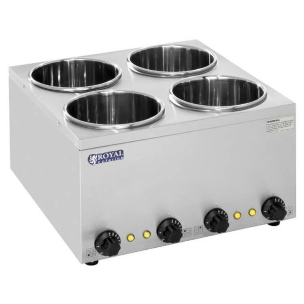Elektriskais zupas sildītājs Bain-marie 600W 230V 4 x 3,8L