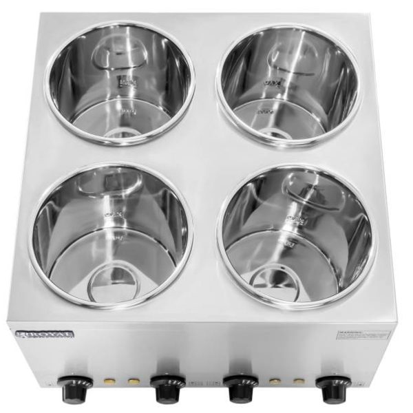 Elektriskais zupas sildītājs Bain-marie 600W 230V 4 x 3,8L