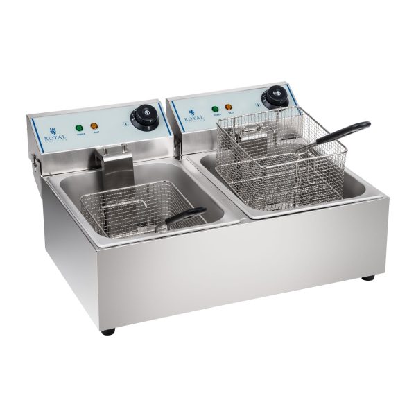 Divkāršais elektriskais fritieris 2x5L