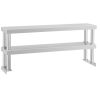 Tērauda iestatīšanas plaukti virtuves platumam 120cm platumam