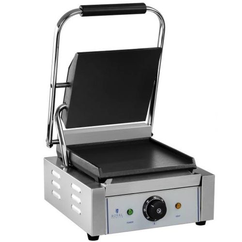 Sazinieties ar Kontaktpersonas grila dubultā atsevišķu gludu 1800W 230V Royal Catering