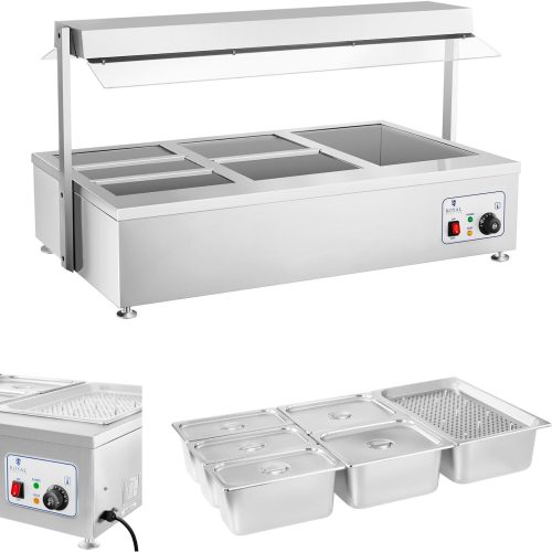Suchy Bemar sildītājs bez brīva ūdens 6 x Gn 150mm 55L Karaliskā ēdināšana