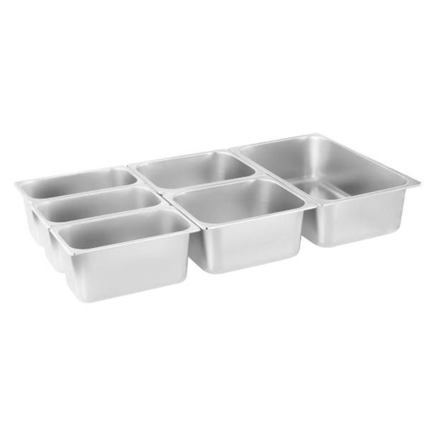 BEMAR WATRE Free -Storing sildītājs ar krānu 6 x GN 150mm 55L Karaliskā ēdināšana