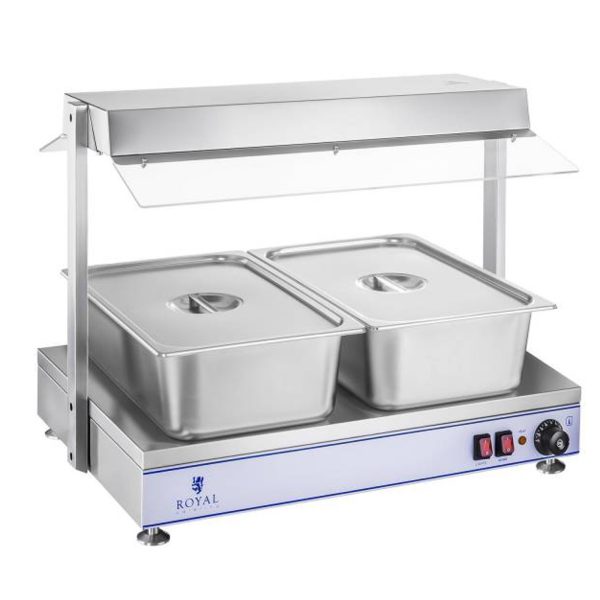 Elektriskās plāksnes sildīšanas paplāte Compact 2 halogēna lampas 1100W 230V