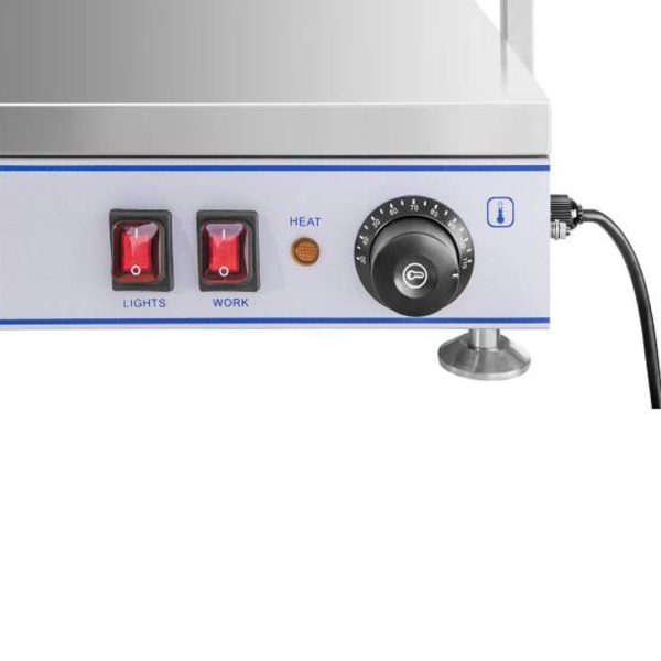 Elektriskās plāksnes sildīšanas paplāte kompaktā 3 halogēna lampas 1550W 230V