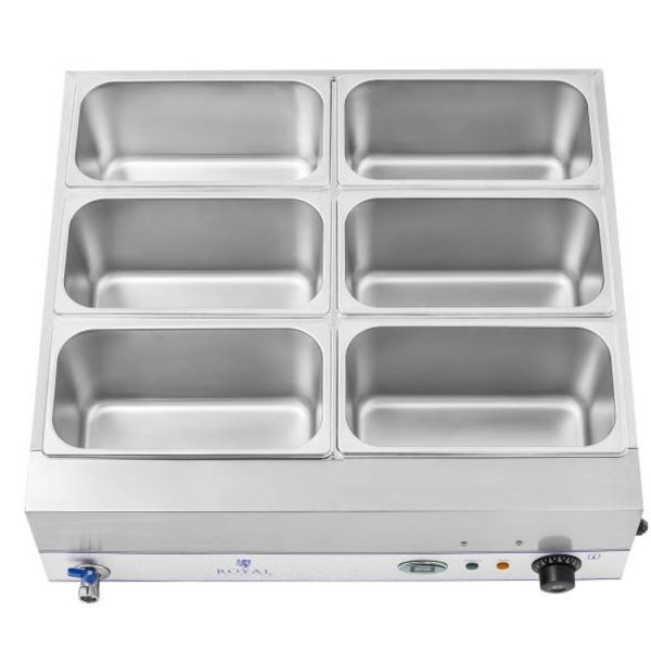 Bemar ūdens sildītājs, kura pamatā ir Staļova 6 x GN 1/3 2000W 230V