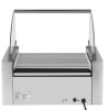 Rullīšu rullīšu grils ar vairogu un apkures atvilktni ruļļiem 20 hotdog 2600W 230V Royal Catering Desages
