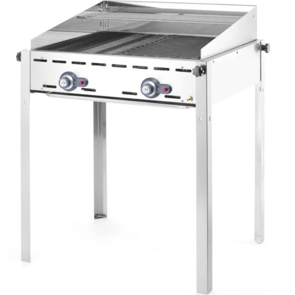 Gāzes grils "Green Fire" 2 degļi 11,6 kW ar vāku un plauktu - Hendi 149508