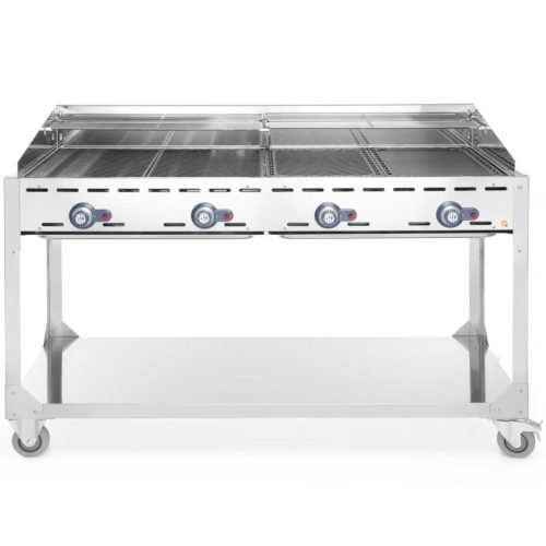 Gāzes grils "Green Fire" 4 degļi 22kW mobilais - Hendi 149614