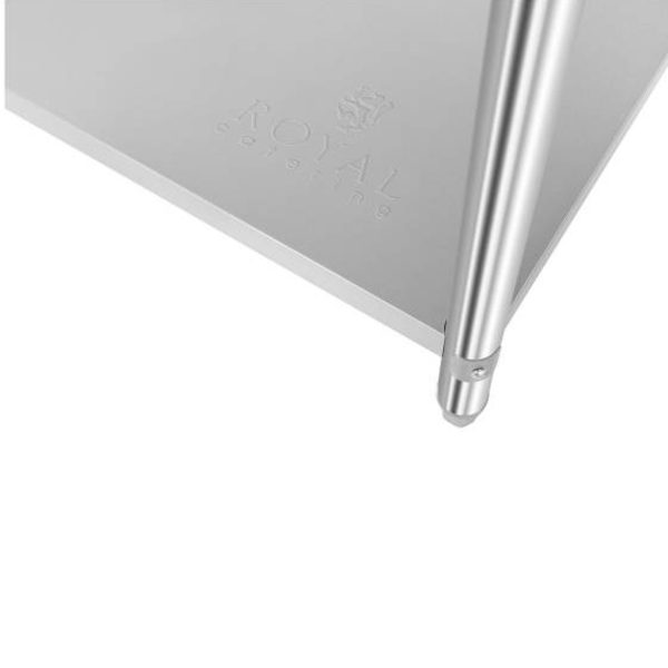 Nerūsējošā tērauda gastronomijas darba tabula ar 120x60cm pagarinājumu