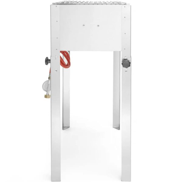 Gāzes grils ar pannas grila galveno mini 340x540x (h) 840 mm 5,8kw-hendi 154700
