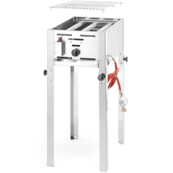 Gāzes grils ar pannas grila galveno mini 340x540x (h) 840 mm 5,8kw-hendi 154700