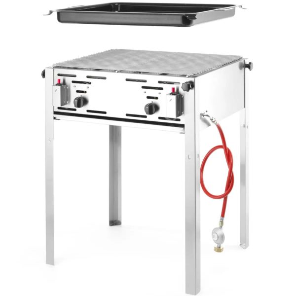 Gāzes grils ar pann grila meistaru Maxi 590x480mm 11,6kW - Hendi 154717