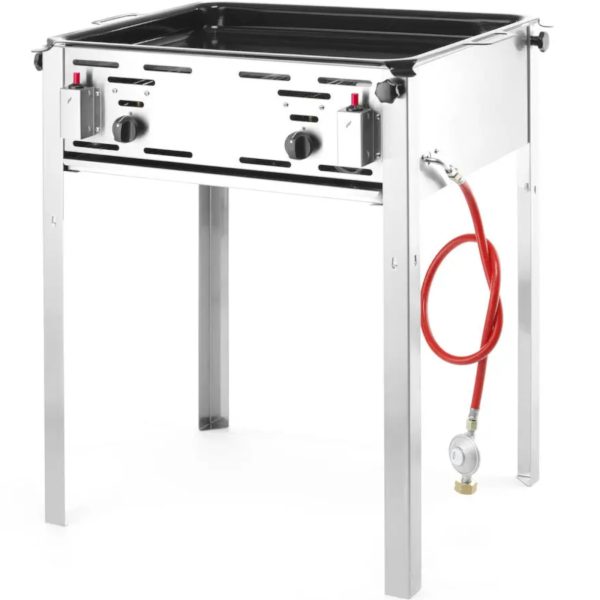 Gāzes grils ar pann grila meistaru Maxi 590x480mm 11