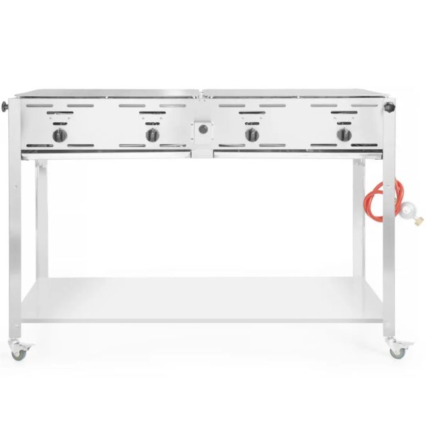 Gāzes grils "Master Quattro" 4 degļi 22kW mobilais - Hendi 154908